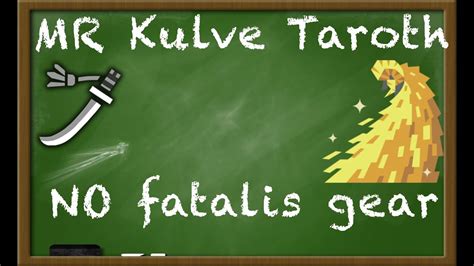 How to solo MR Kulve Taroth with Longsword (NO fatalis gear).